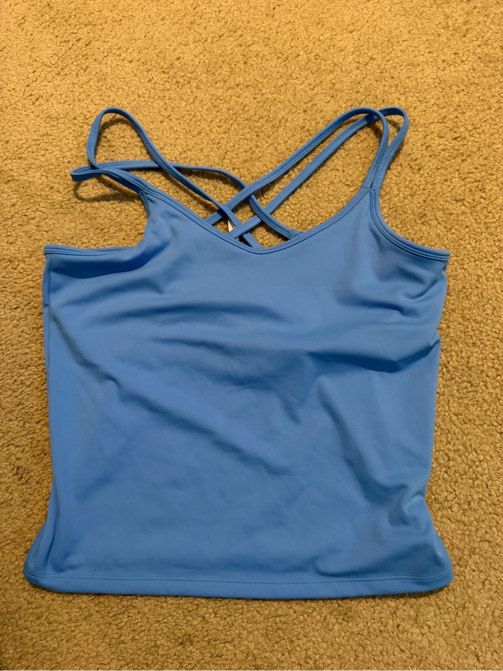 NWOT Women's Light Blue Strappy Tank Top